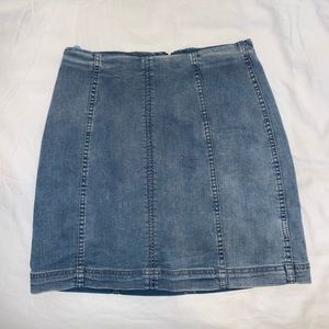 Free People “Modern Femme Denim Mini Skirt”. Jean skirt